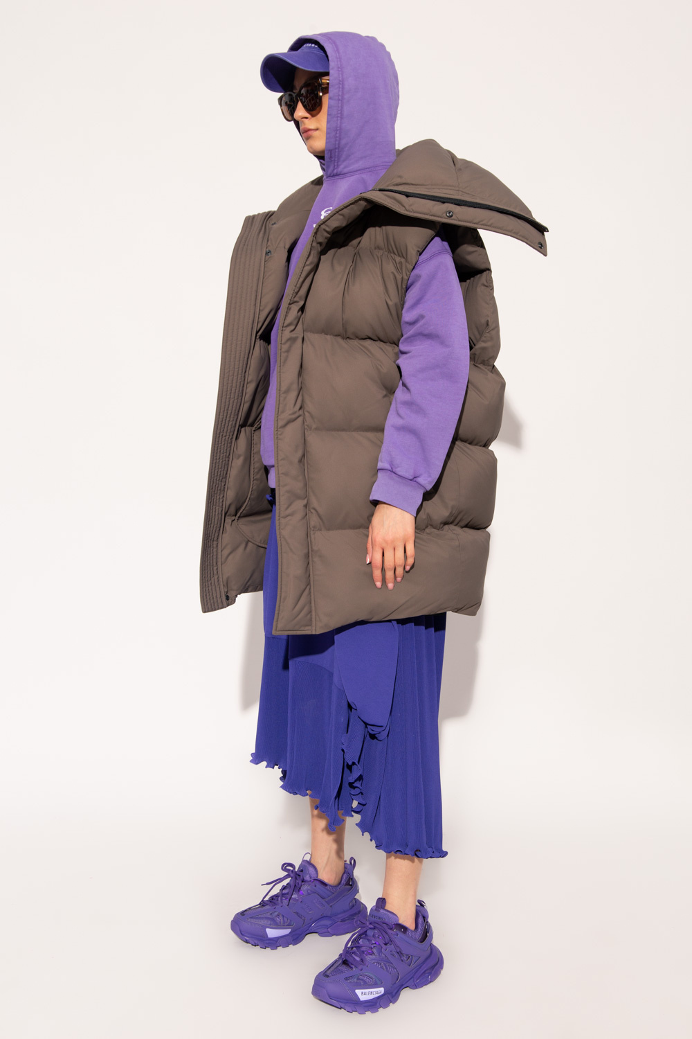 balenciaga sweatshirt womens purple